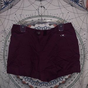 Burgundy and Gold Shorts ✨